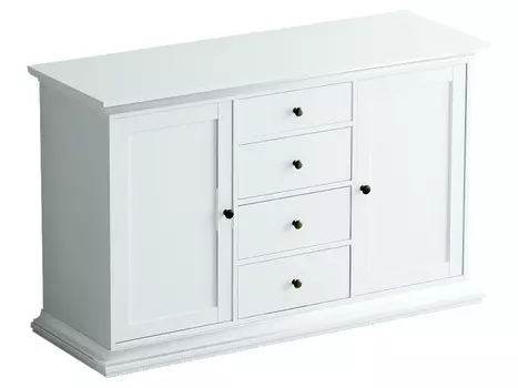 Сервант reina (ogogo) белый 139x88x49 см.