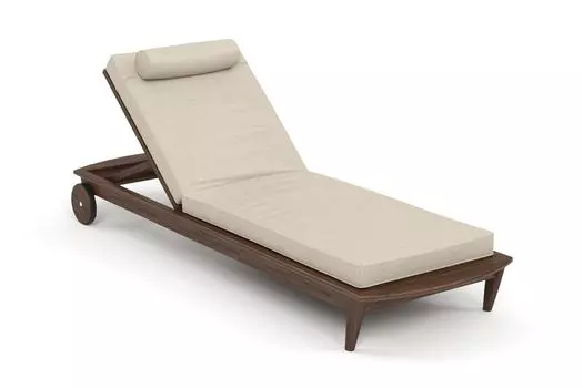 Шезлонг reef (yachtline) бежевый 79x31x222 см.