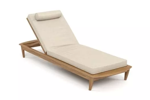 Шезлонг reef (yachtline) бежевый 79x31x222 см.