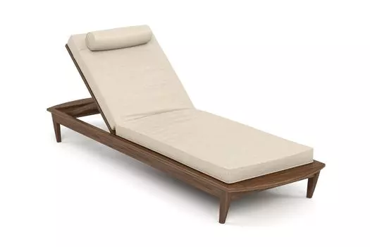 Шезлонг reef (yachtline) бежевый 79x31x222 см.