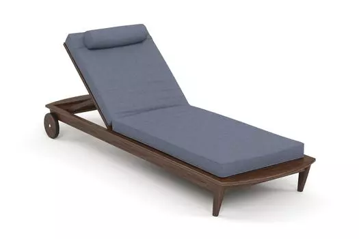 Шезлонг reef (yachtline) голубой 79x31x222 см.