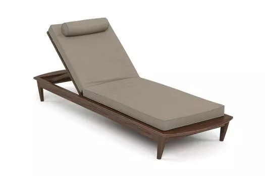 Шезлонг reef (yachtline) коричневый 79x31x222 см.