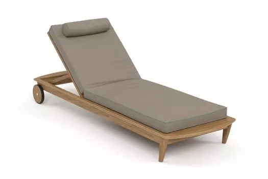 Шезлонг reef (yachtline) коричневый 79x31x222 см.