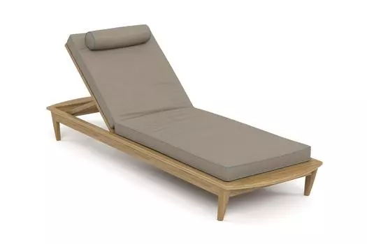 Шезлонг reef (yachtline) коричневый 79x31x222 см.