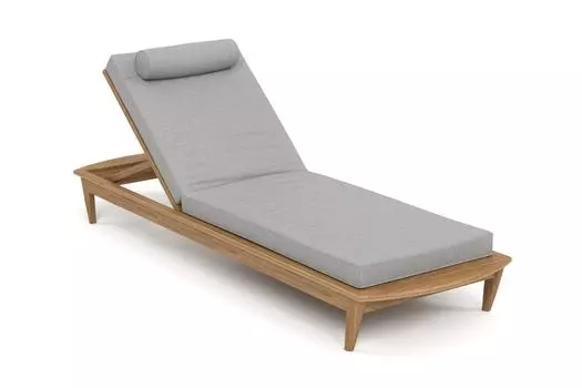 Шезлонг reef (yachtline) серый 79x31x222 см.