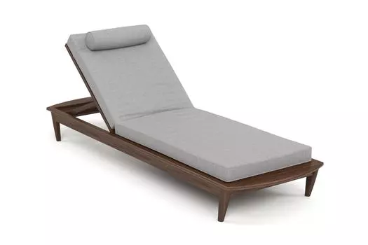 Шезлонг reef (yachtline) серый 79x31x222 см.