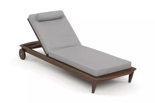 Шезлонг reef (yachtline) серый 79x31x222 см.