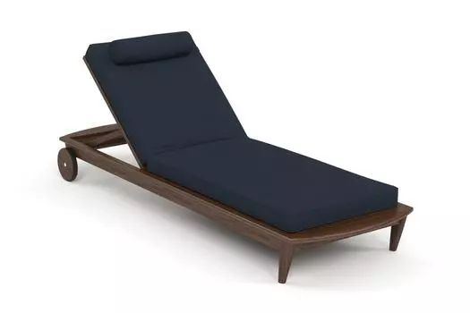 Шезлонг reef (yachtline) синий 79x31x222 см.