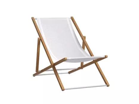 Шезлонг складной nirvana (atmosphera) белый 116x90x75 см.