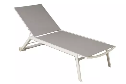 Шезлонг текстиленовый (garda decor) серый 70x34x194 см.