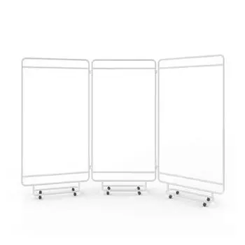 Ширма bauhaus (woodi) белый 258x178x10 см.