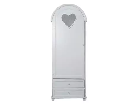 Шкаф adelina одностворчатый (etg-home) белый 74.0x200.0x45.0 см.