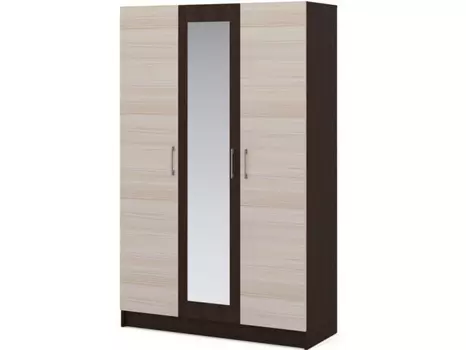 Шкаф «алена» 3дв (аврора) бежевый 103x191x47 см.