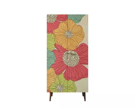 Шкаф berber (etg-home) коричневый 80x170x50 см.