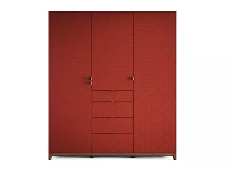 Шкаф case №2 (the idea) красный 180.0x210.0x60.0 см.