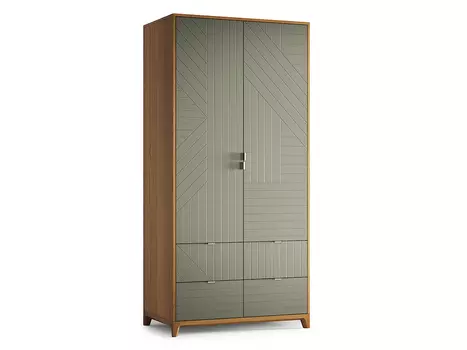 Шкаф case №4 (the idea) зеленый 100x210x60 см.