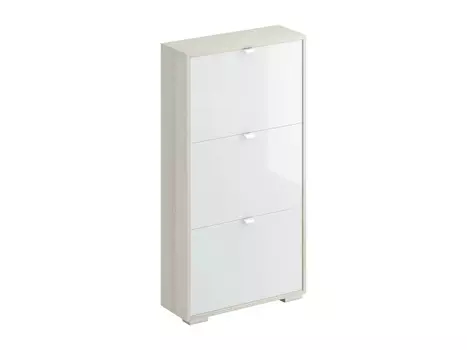 Шкаф для обуви reggy 3 (ogogo) белый 60x112x20 см.