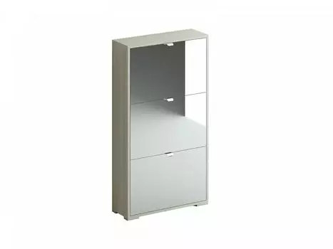 Шкаф для обуви reggy (ogogo) серый 60x112x20 см.