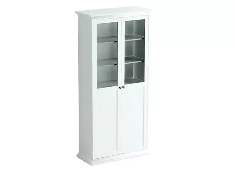 Шкаф двухдверный (ogogo) белый 96x201x41 см.