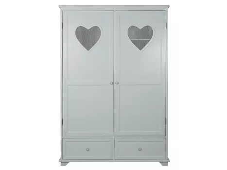 Шкаф двустворчатый adelina (etg-home) белый 130.0x186.0x52.0 см.