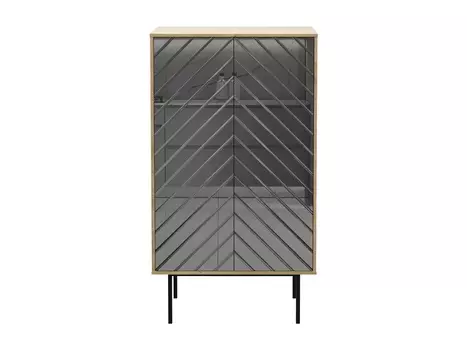 Шкаф двустворчатый boho (ogogo) серебристый 84x150x40 см.