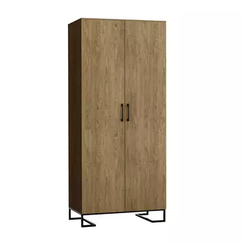 Шкаф двустворчатый loft (r-home) коричневый 100x230x60 см.