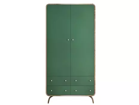 Шкаф ellipse (etg-home) зеленый 100x195x60 см.