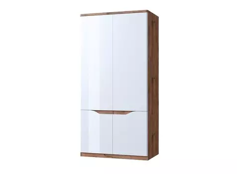 Шкаф evora 2dg (анрэкс) белый 100x202x60 см.