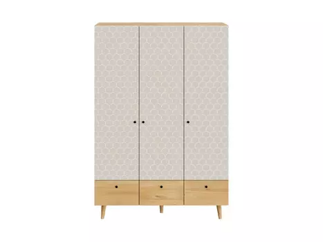 Шкаф frida (ogogo) бежевый 135x197x60 см.