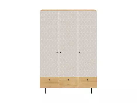 Шкаф frida (ogogo) бежевый 135x197x60 см.