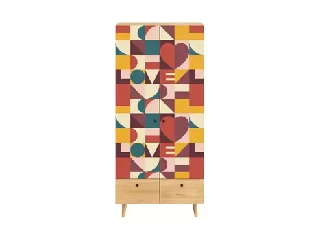 Шкаф frida (ogogo) мультиколор 90x197x60 см.