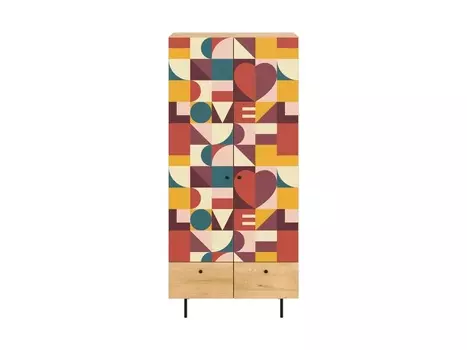 Шкаф frida (ogogo) мультиколор 90x197x60 см.