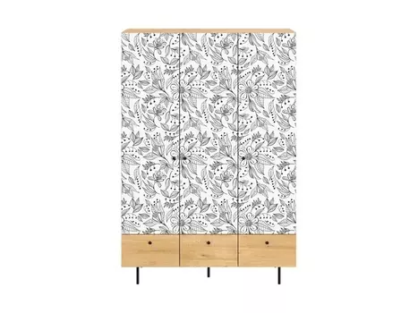 Шкаф frida (ogogo) серый 135x197x60 см.
