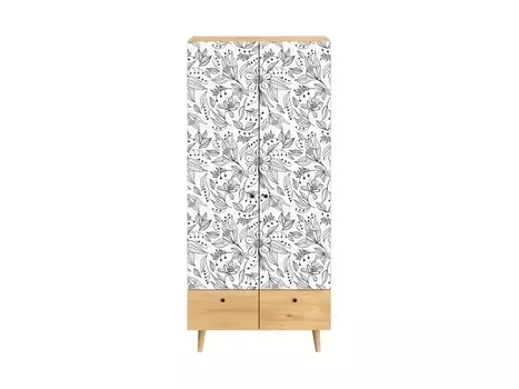 Шкаф frida (ogogo) серый 90x197x60 см.