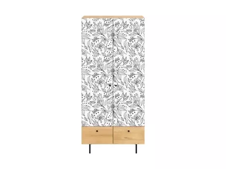 Шкаф frida (ogogo) серый 90x197x60 см.