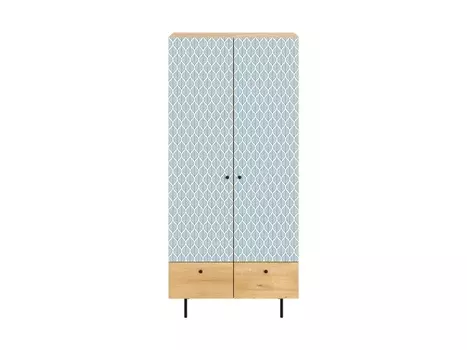 Шкаф frida (ogogo) синий 90x197x60 см.