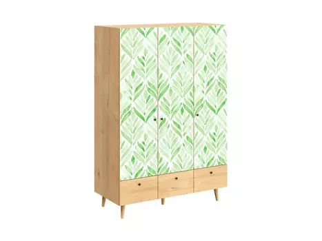 Шкаф frida (ogogo) зеленый 135x197x60 см.