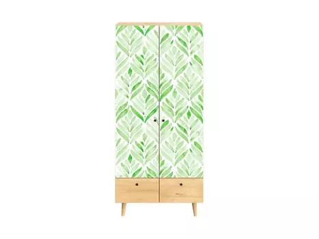 Шкаф frida (ogogo) зеленый 90x197x60 см.