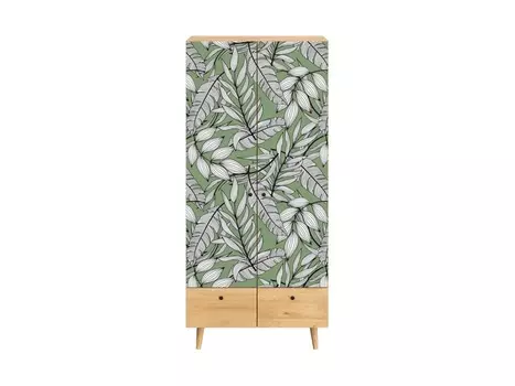 Шкаф frida (ogogo) зеленый 90x197x60 см.