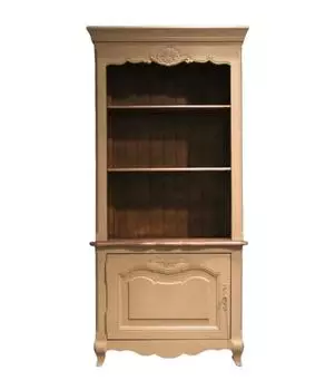 Шкаф книжный поместье (инлавка) бежевый 99x205x43 см.