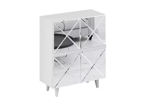 Шкаф kristal (ogogo) белый 97x117x44 см.