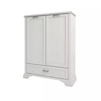 Шкаф monako 2d1sl (анрэкс) белый 104x131x37 см.
