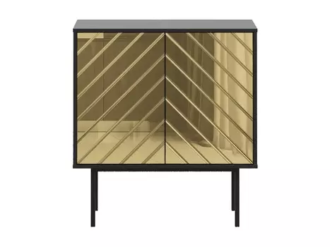 Шкаф низкий boho (ogogo) черный 84x90x40 см.