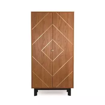 Шкаф palaz (laredoute) коричневый 100x200x55 см.
