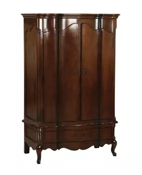 Шкаф платяной вандом (инлавка) коричневый 131x205x67 см.