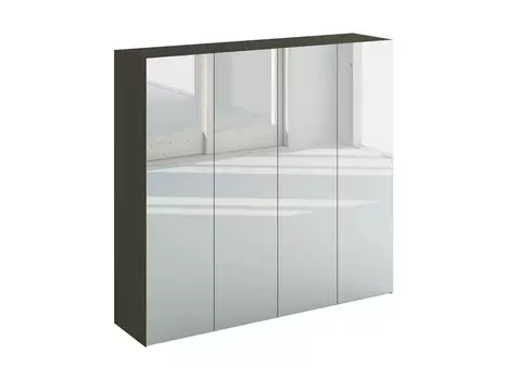 Шкаф roomy (ogogo) серебристый 237x221x60 см.