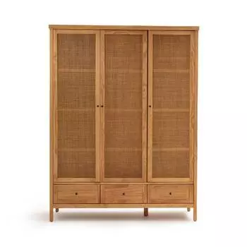 Шкаф с 3 дверками gabin (laredoute) коричневый 153x200x57 см.