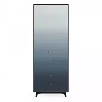 Шкаф (the idea) серый 85x225x60 см.