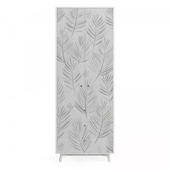 Шкаф (the idea) серый 85x225x60 см.