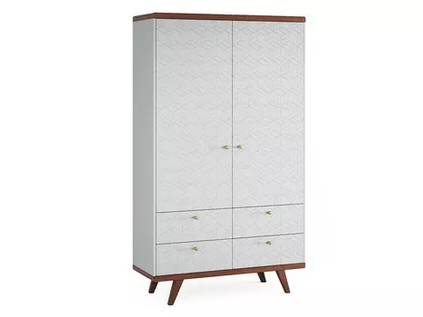 Шкаф thimon v2 с ящиками (the idea) серый 120x210x60 см.